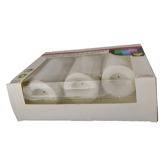 3 Color Changing LED Candles Plastic Outdoor Pillars 4" 5" 6" Timer Flameless - Picture 5 of 5